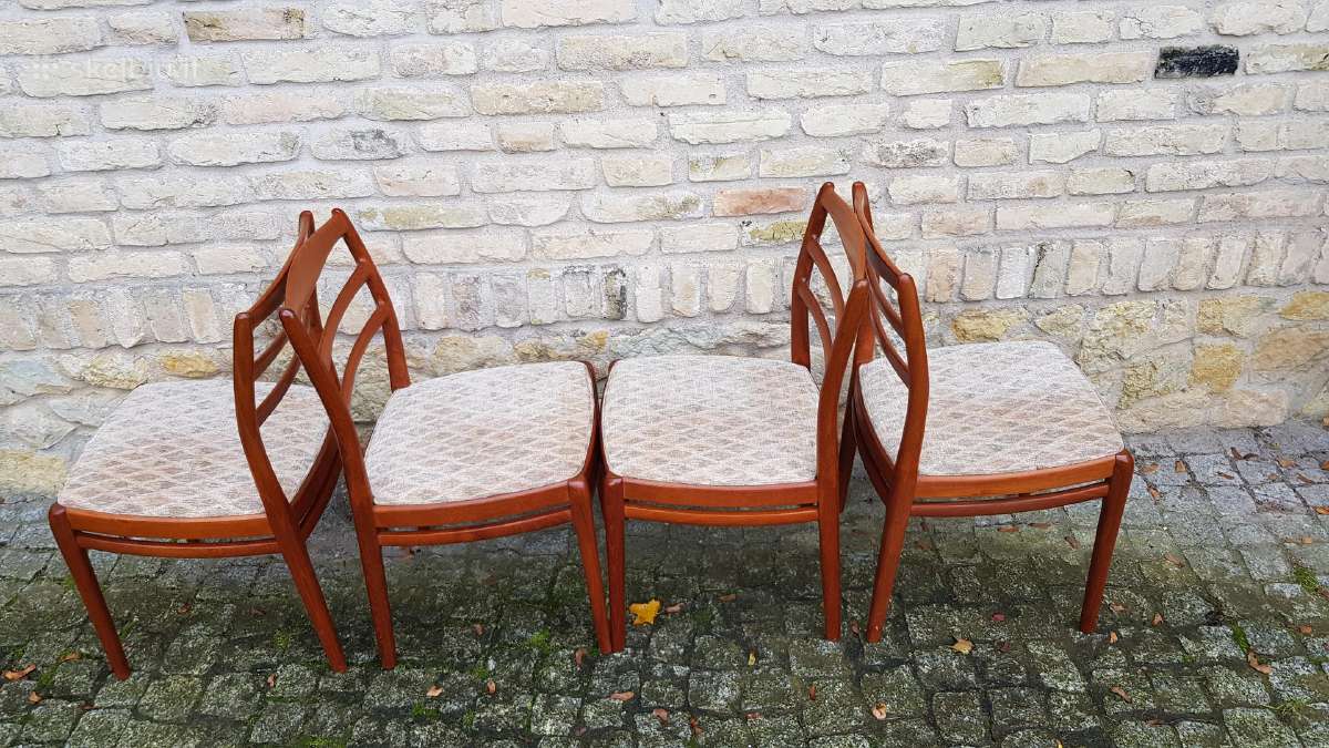Vintažinės mid century tikmedžio kėdės - nuotraukos Nr. 10