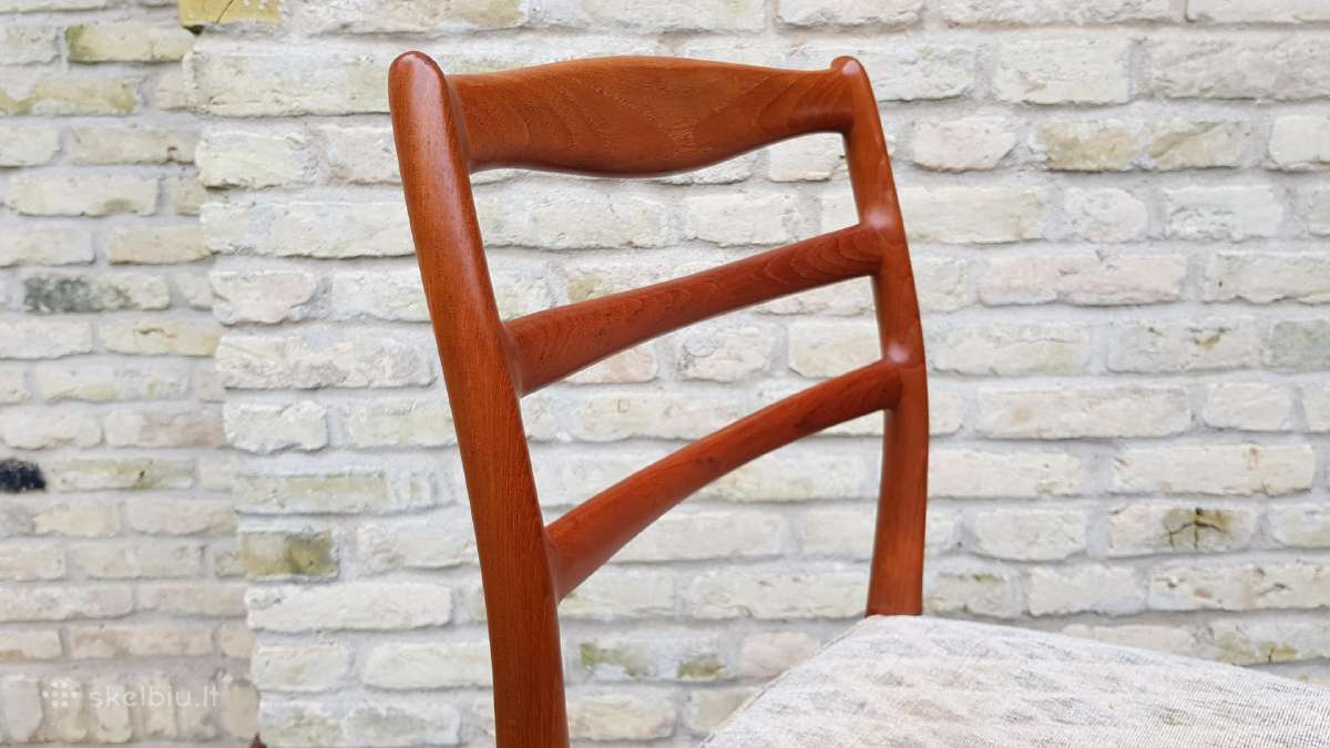 Vintažinės mid century tikmedžio kėdės - nuotraukos Nr. 16