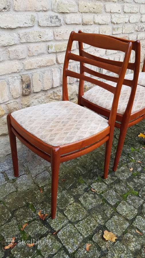 Vintažinės mid century tikmedžio kėdės - nuotraukos Nr. 19