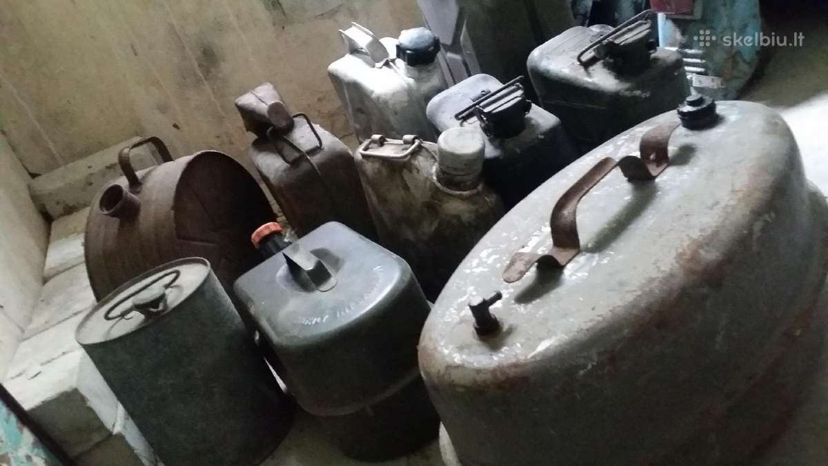 Metaliniai kuro bakai,tepalo svirkstai,graztai - nuotraukos Nr. 2