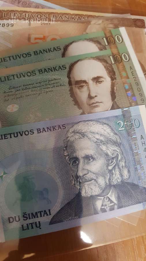 Litų banknotai (nauji) - nuotraukos Nr. 11