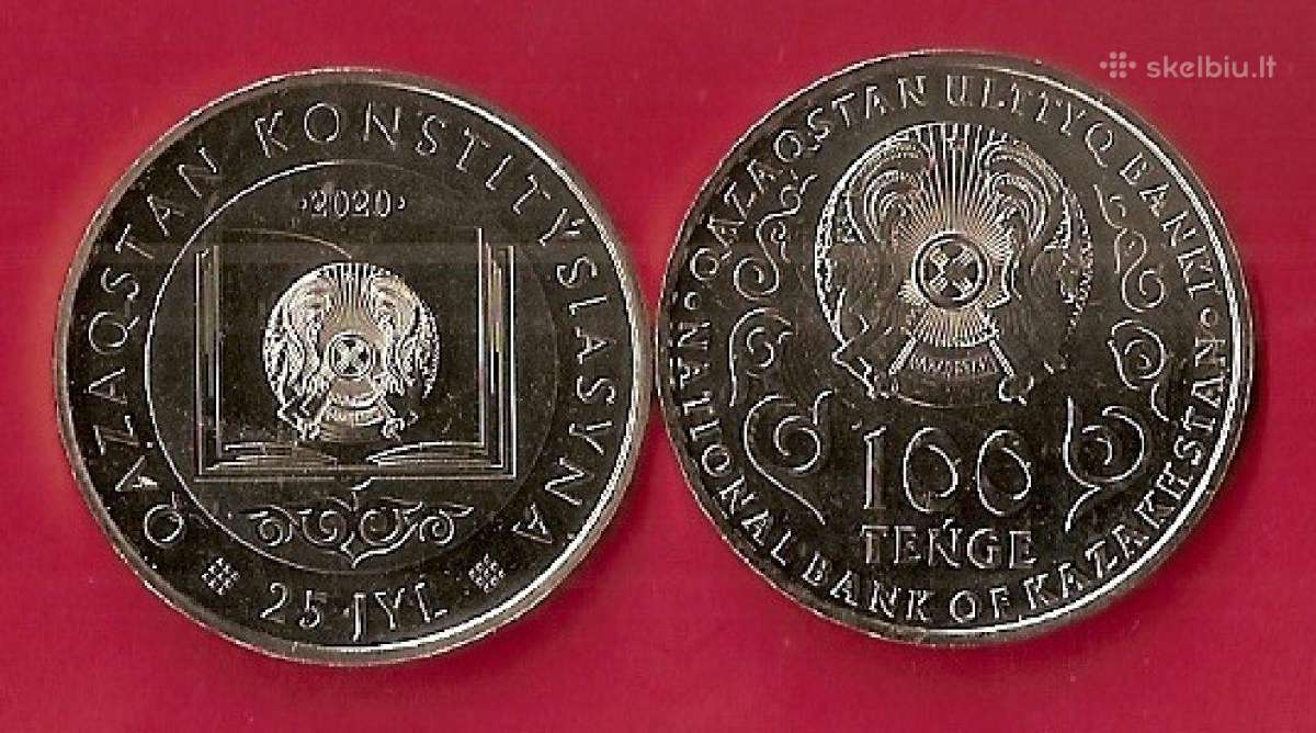 Kazachstanas 2020m. 100 tenge “konstitucija Unc