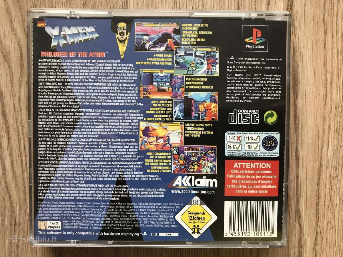 X-men Children of the Atom, Ps1, Ps2, PS3 - nuotraukos Nr. 2