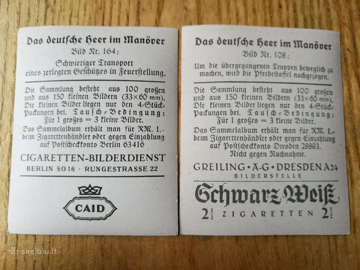 Propagandines vokiskos cigareciu korteles - nuotraukos Nr. 2