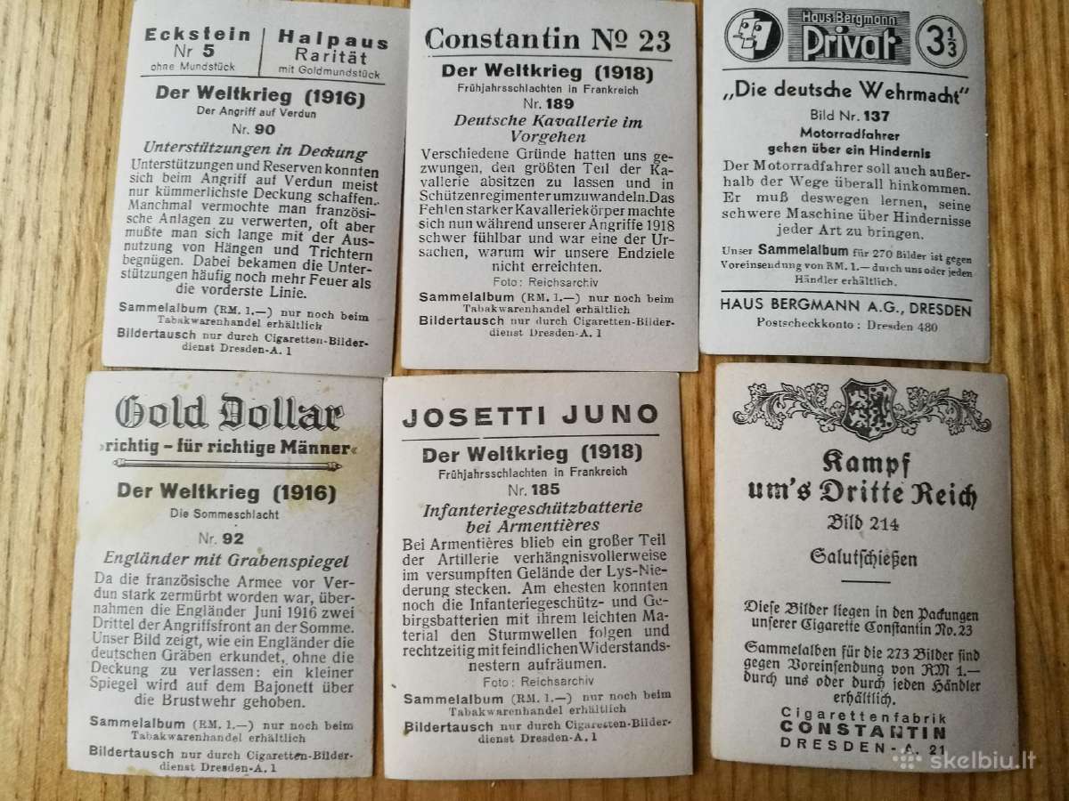 Propagandines vokiskos cigareciu korteles - nuotraukos Nr. 6