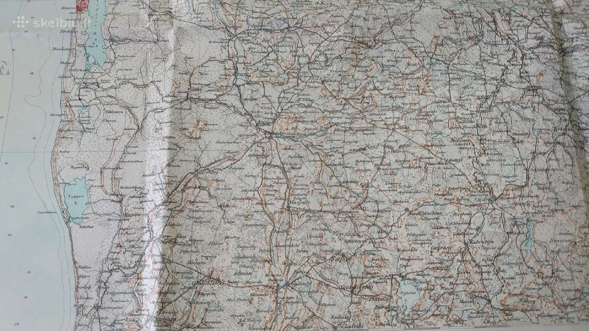 Žemėlapis 1915 m. (Windau, Dunamunde, Libau, Riga) - nuotraukos Nr. 5