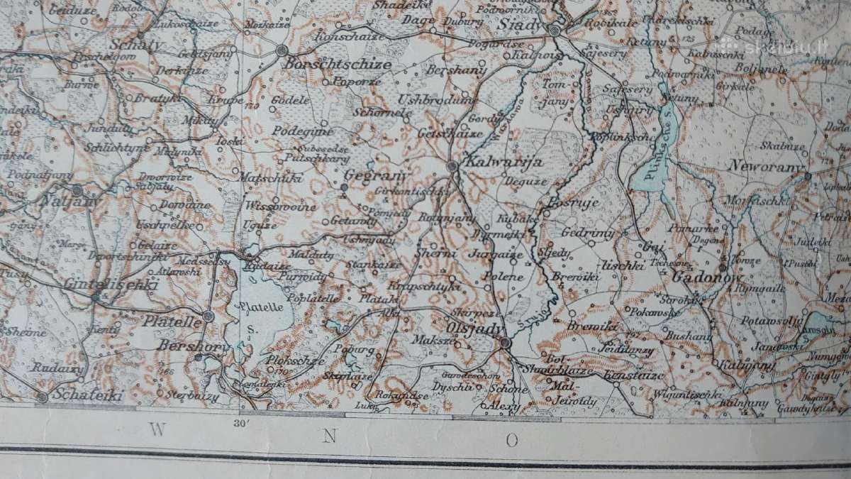 Žemėlapis 1915 m. (Windau, Dunamunde, Libau, Riga) - nuotraukos Nr. 7