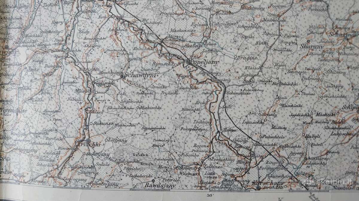 Žemėlapis 1915 m. (Windau, Dunamunde, Libau, Riga) - nuotraukos Nr. 9