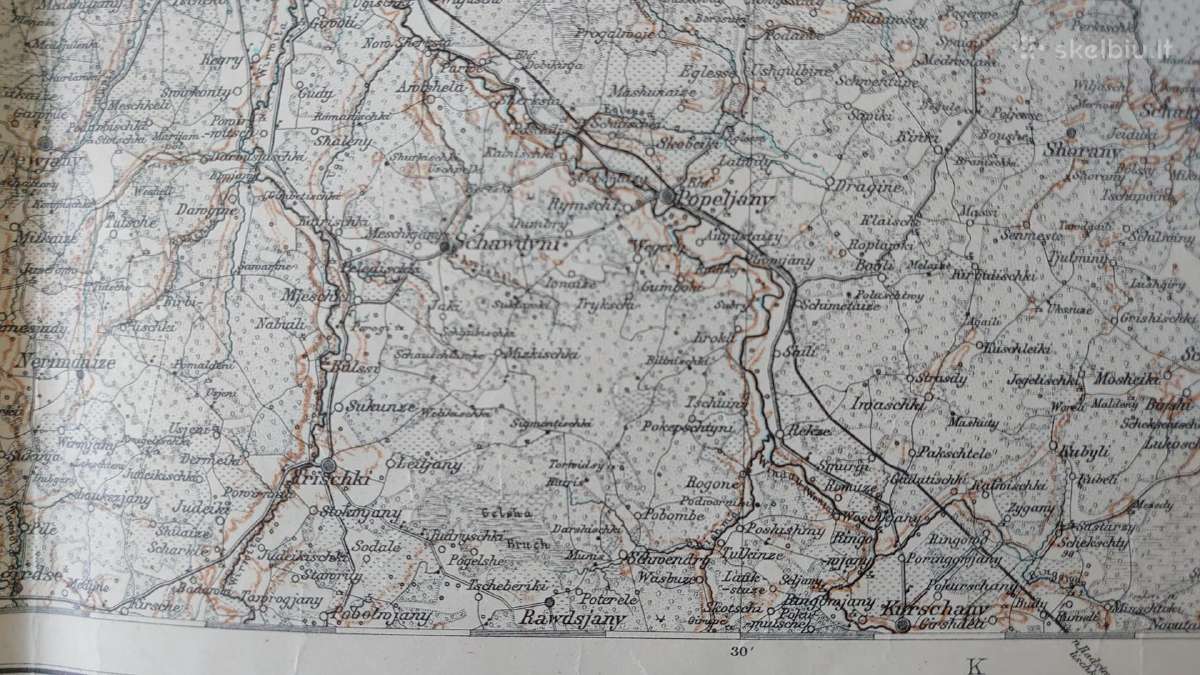 Žemėlapis 1915 m. (Windau, Dunamunde, Libau, Riga) - nuotraukos Nr. 10