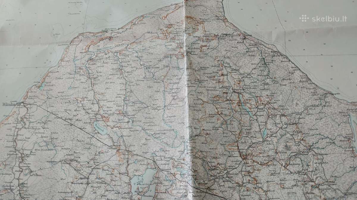 Žemėlapis 1915 m. (Windau, Dunamunde, Libau, Riga) - nuotraukos Nr. 14