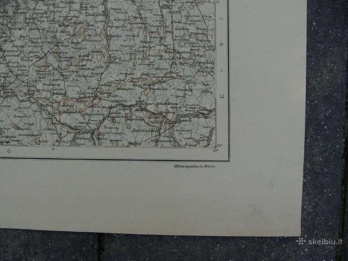Žemėlapis 1915 m. (Windau, Dunamunde, Libau, Riga) - nuotraukos Nr. 16