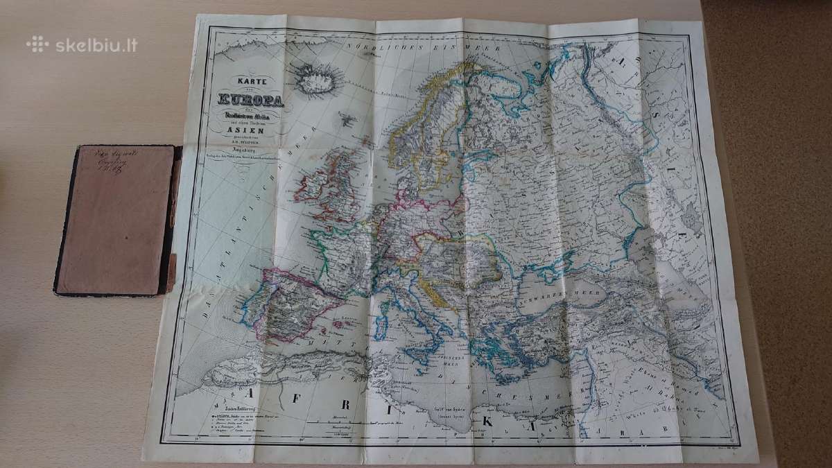 1869 m. Europos žemėlapis