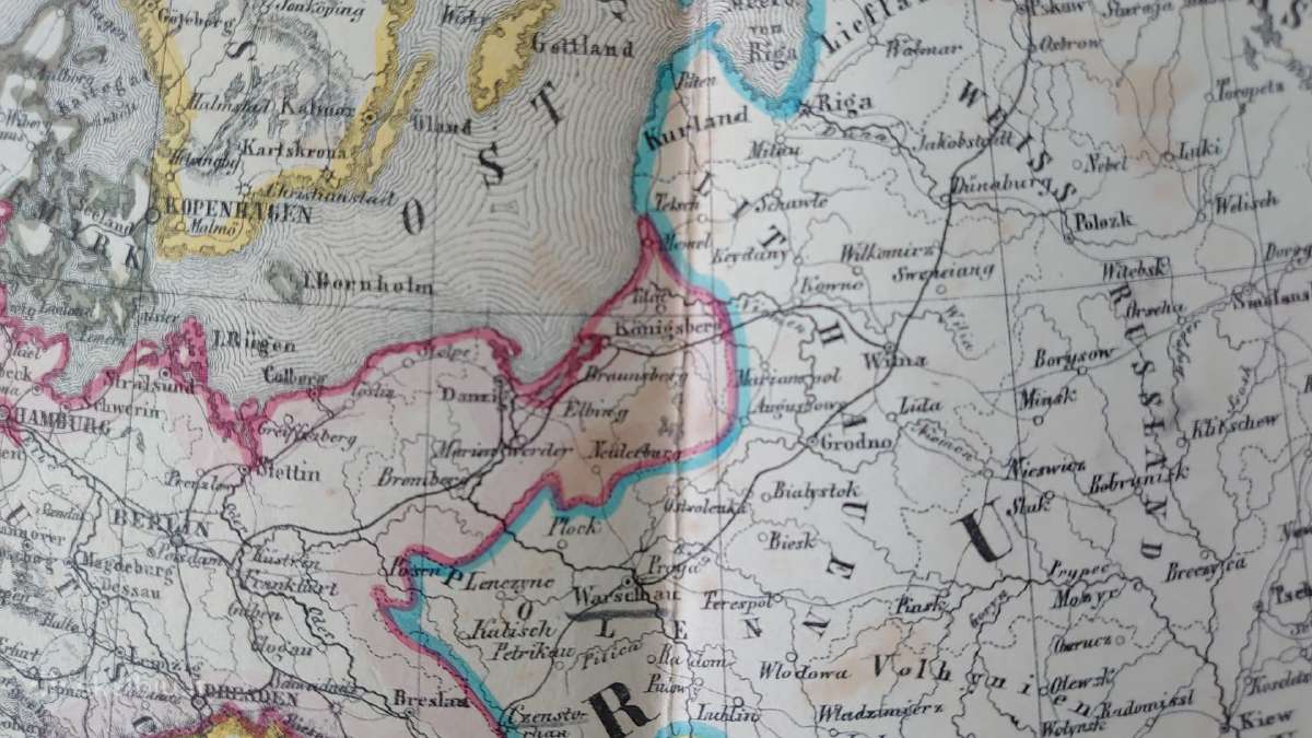 1869 m. Europos žemėlapis - nuotraukos Nr. 7