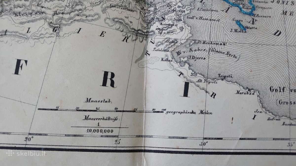 1869 m. Europos žemėlapis - nuotraukos Nr. 9