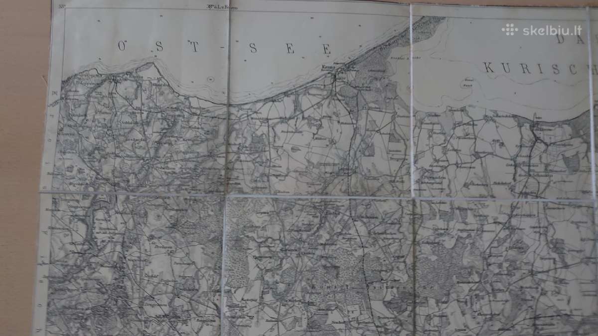 Konigsberg krašto žemėlapis 1900 m. - nuotraukos Nr. 7