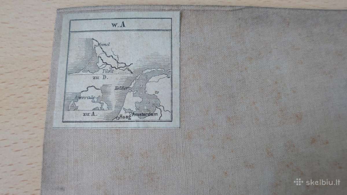 Žemėlapis Amsterdam, Haag, Flensburg, Memel 1885 m - nuotraukos Nr. 2