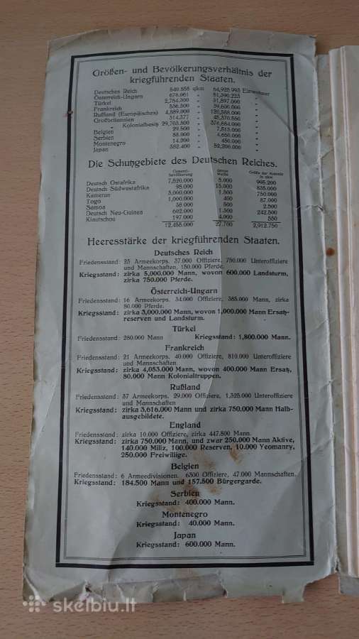 1914 m. žemėlapis vokiečių naujas pasaulis - nuotraukos Nr. 2
