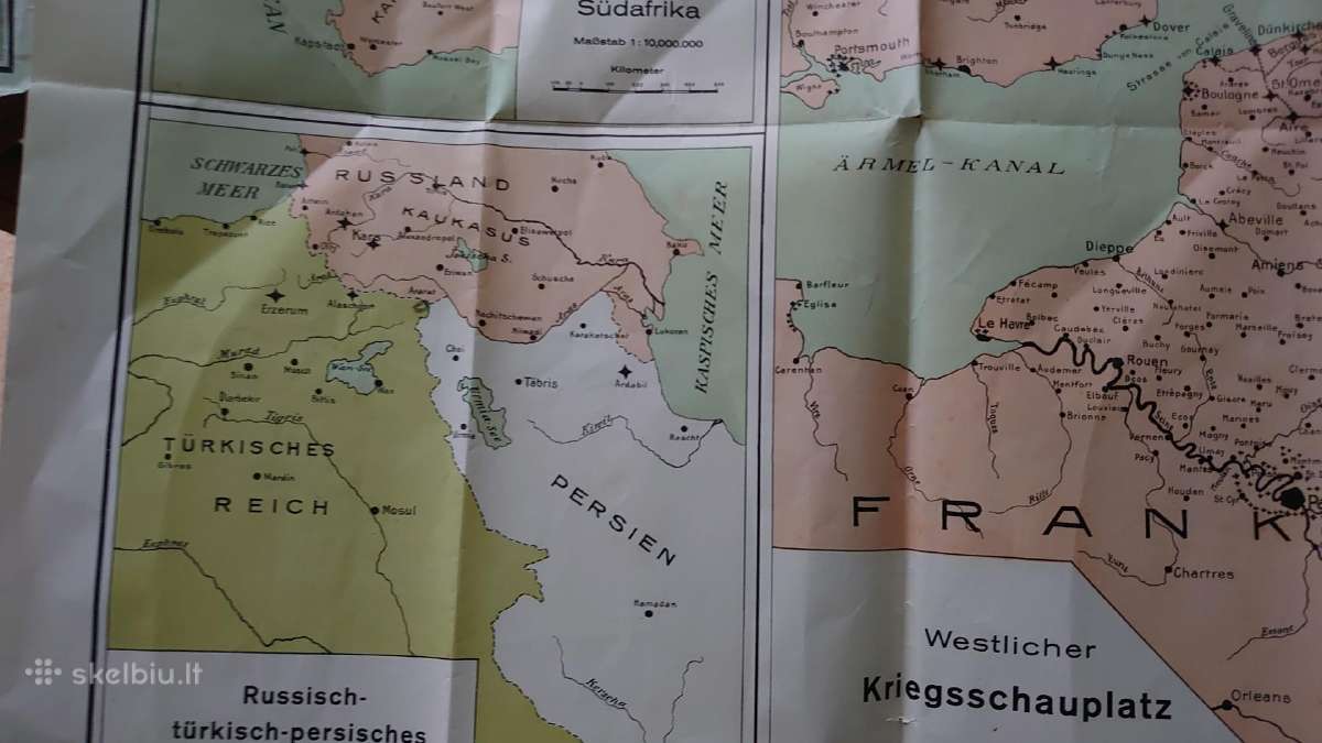 1914 m. žemėlapis vokiečių naujas pasaulis - nuotraukos Nr. 11