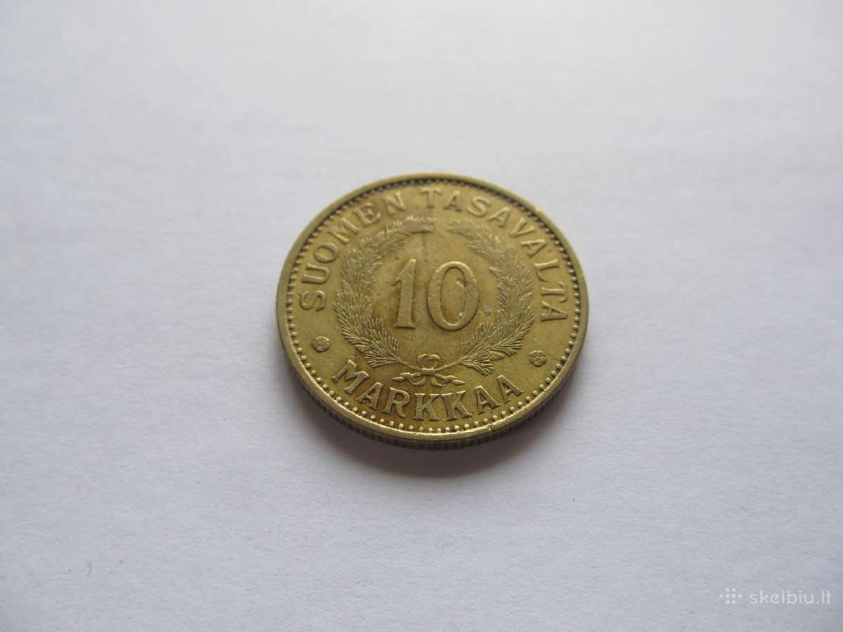 10 markkaa , Suomija , 1937