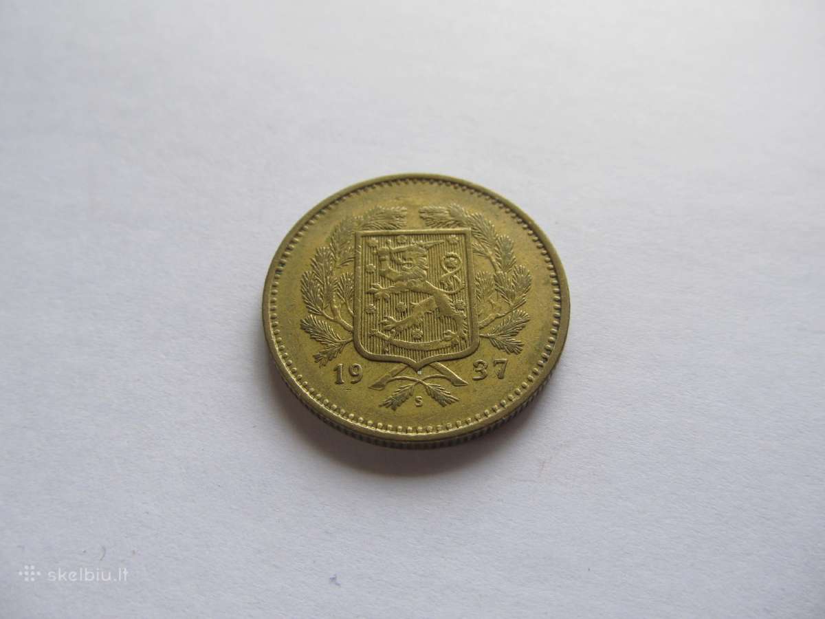 10 markkaa , Suomija , 1937 - nuotraukos Nr. 2