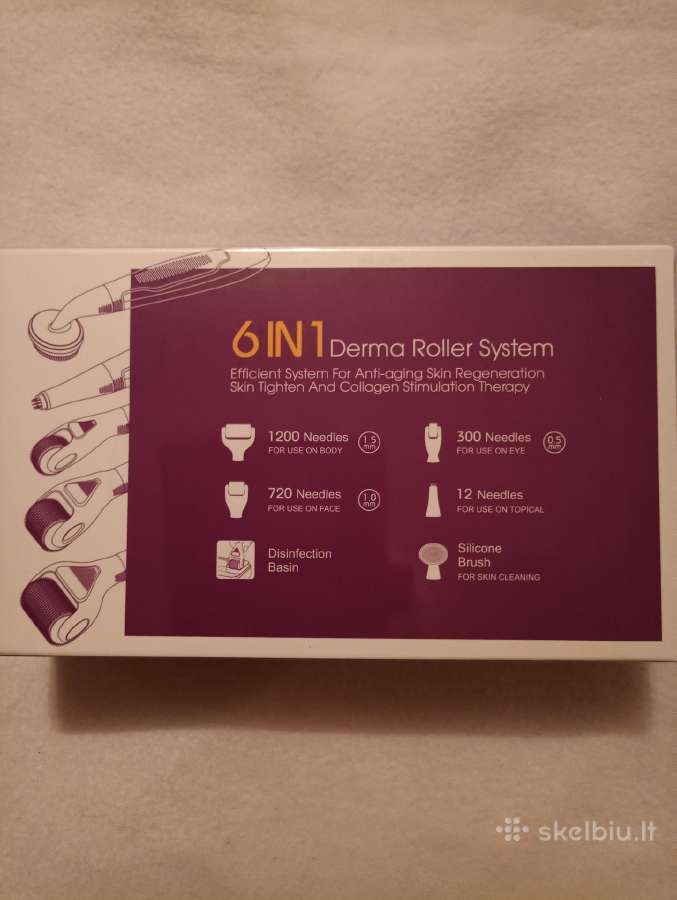 Derma Roller System 6 in 1 rinkinys, naujas, - nuotraukos Nr. 2