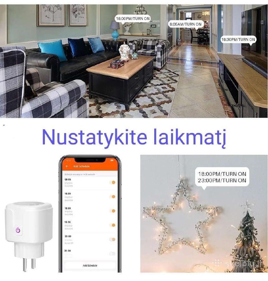 Išmanioji WiFi rozete Eu - nuotraukos Nr. 4