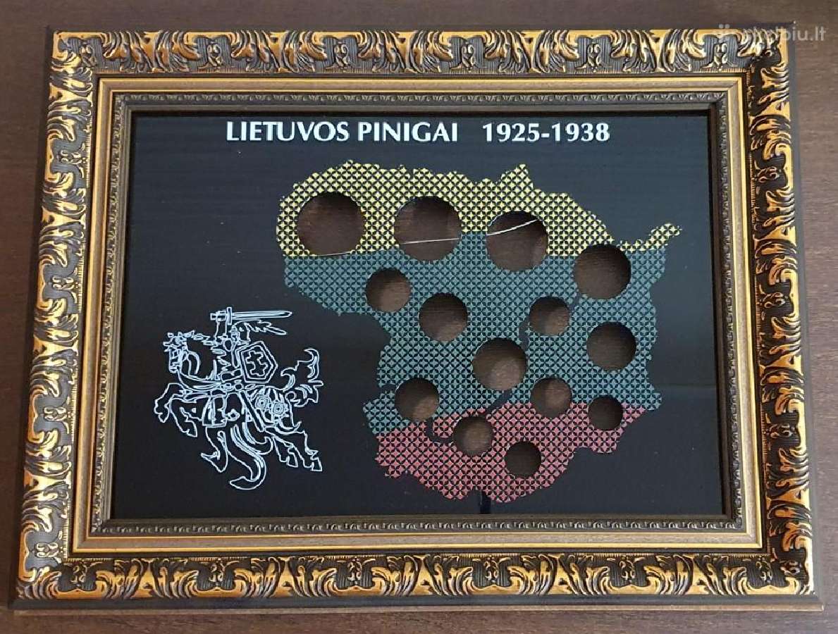 Rėmelis Lietuvos monetoms Nr. 74 - 1925-1938