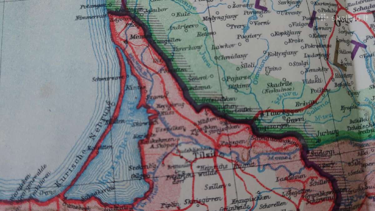 1915 m. karinis Rusijos karo zonos žemėlapis - nuotraukos Nr. 13