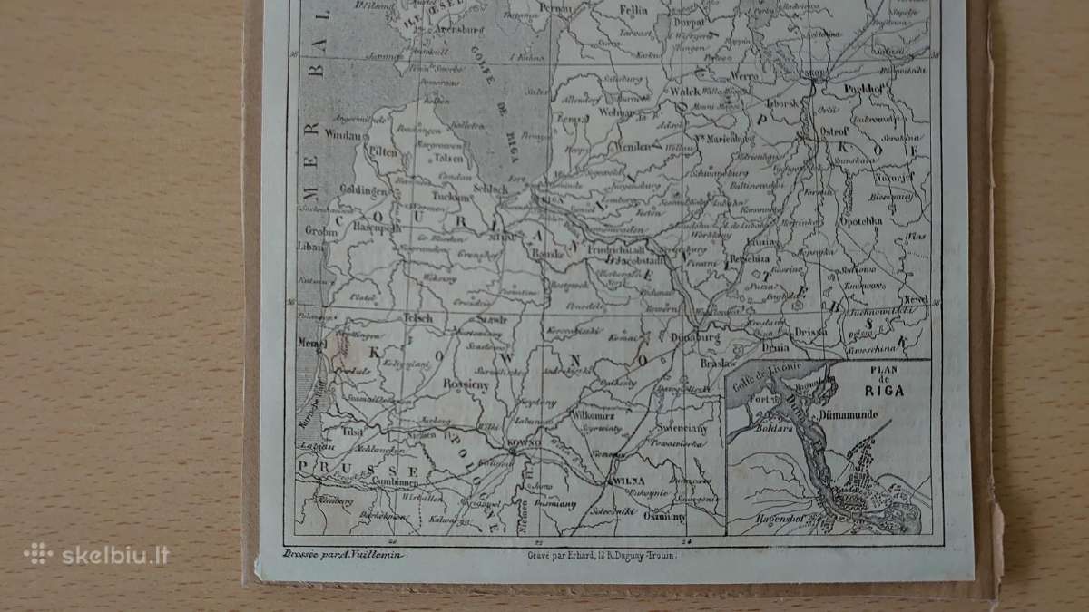 1865 m. Rusijos Baltijos provincijų žemėlapis - nuotraukos Nr. 4
