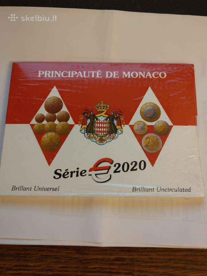 Monakas 2020 Eur monetų Bu rinkinys