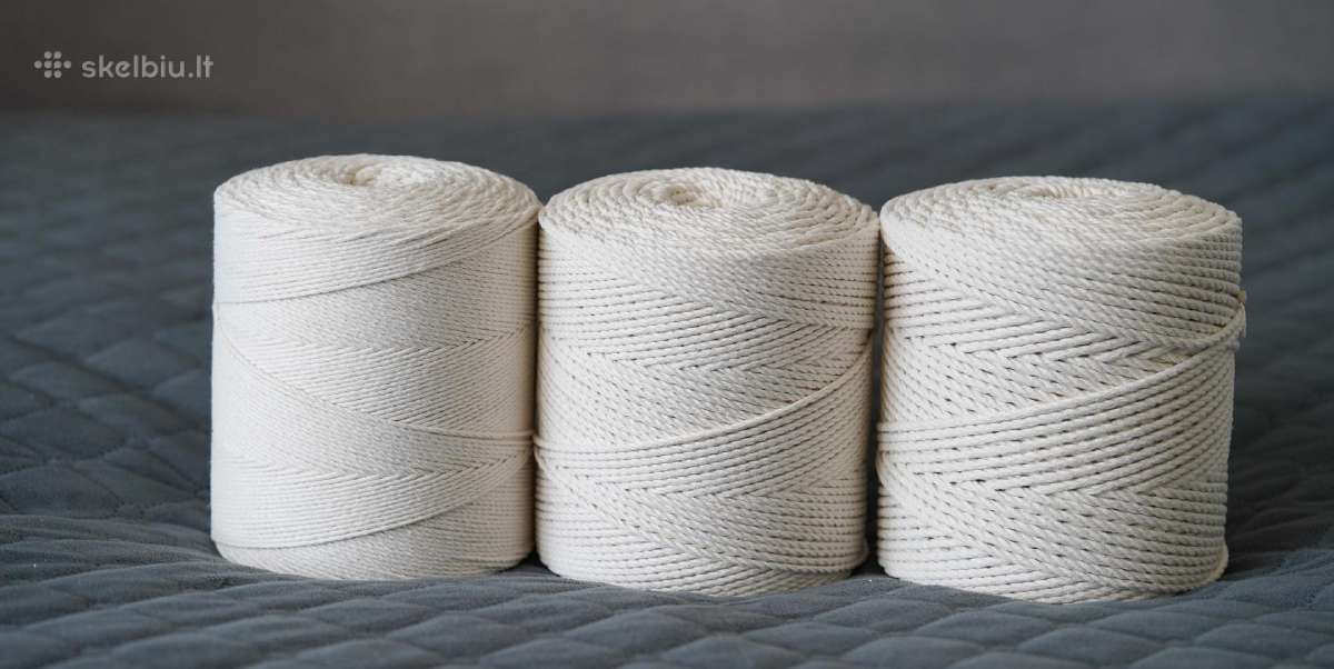 Išparduodam. Macrame virvė. 100proc medvilnė. - nuotraukos Nr. 5