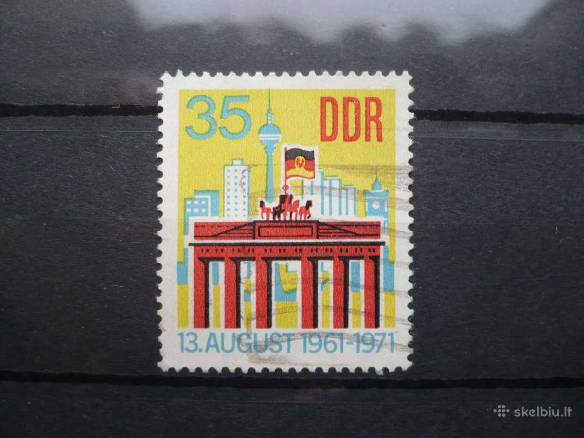 1971 m. 10-osios sienos statybos metinės 35pfg