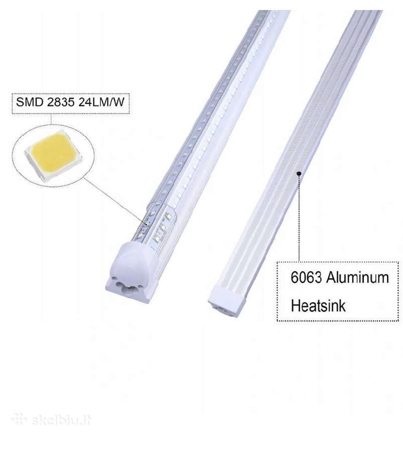 LED šviestuvai 120cm 120w 6500k / 4500k Pigiai - nuotraukos Nr. 4