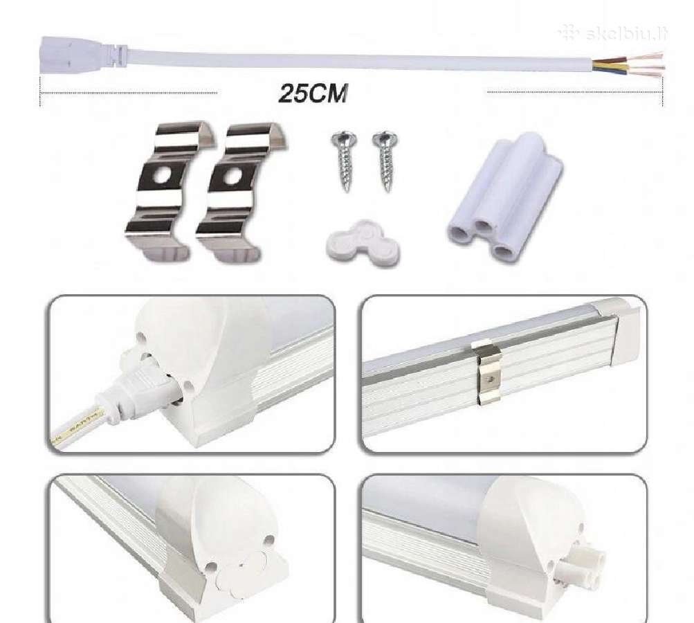 LED šviestuvai 120cm 120w 6500k / 4500k Pigiai - nuotraukos Nr. 5