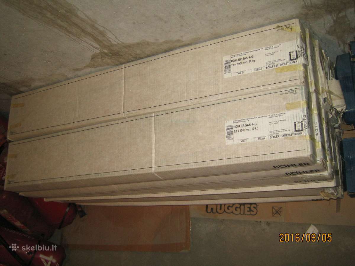 5 kg. Er318 Nerud.plienui suvirin strypeliai, 2 mm - nuotraukos Nr. 3