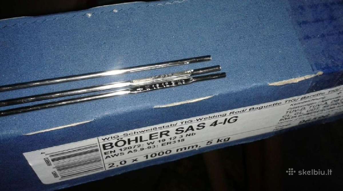 5 kg. Er318 Nerud.plienui suvirin strypeliai, 2 mm - nuotraukos Nr. 16