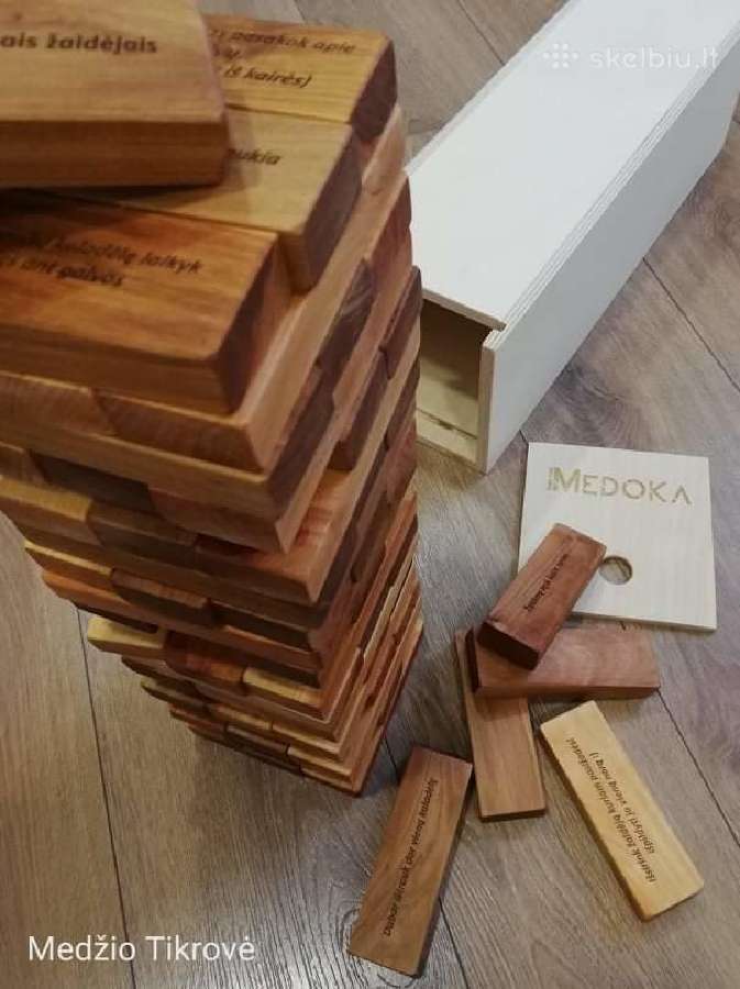 Jenga žaidimo kaladėlės - nuotraukos Nr. 8
