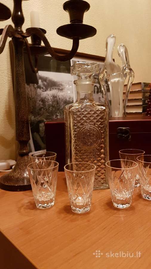 Dailus krikstolinis grafinas,yra 2 vnt. - nuotraukos Nr. 2