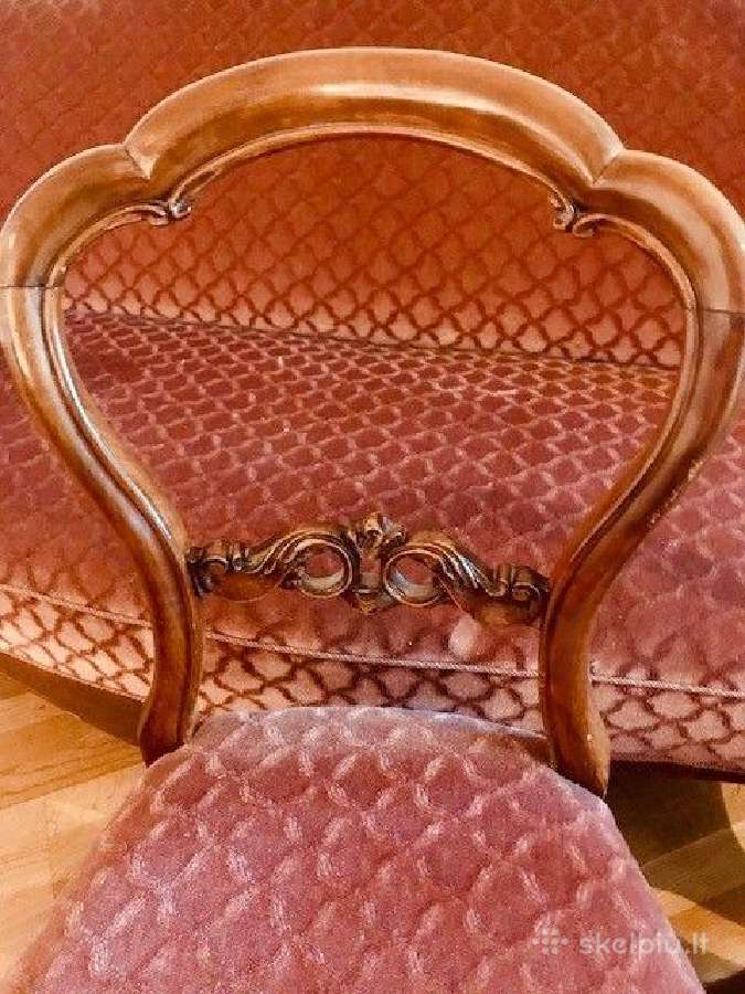 Antikvarinė sofa ir dvi kėdės - nuotraukos Nr. 4