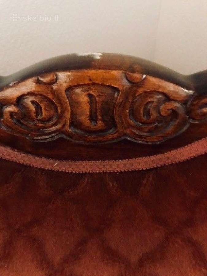Antikvarinė sofa ir dvi kėdės - nuotraukos Nr. 6