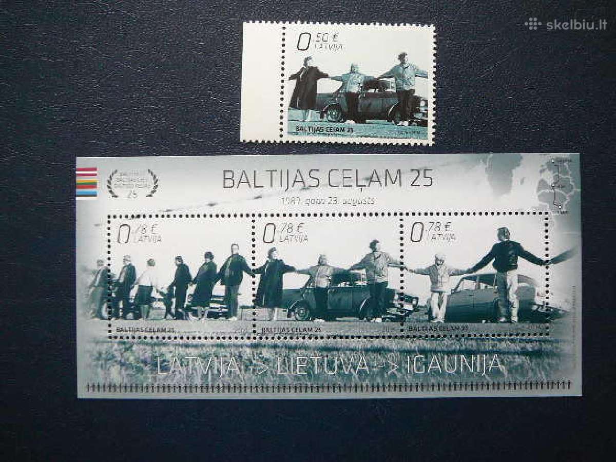 Latvija Lietuva 2014 Baltijos kelias Mnh llt915s