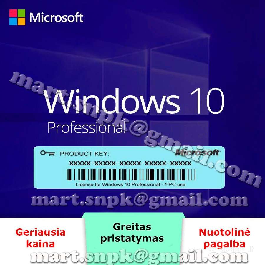 Windows 10/11 Pro / Home 100% veikimas