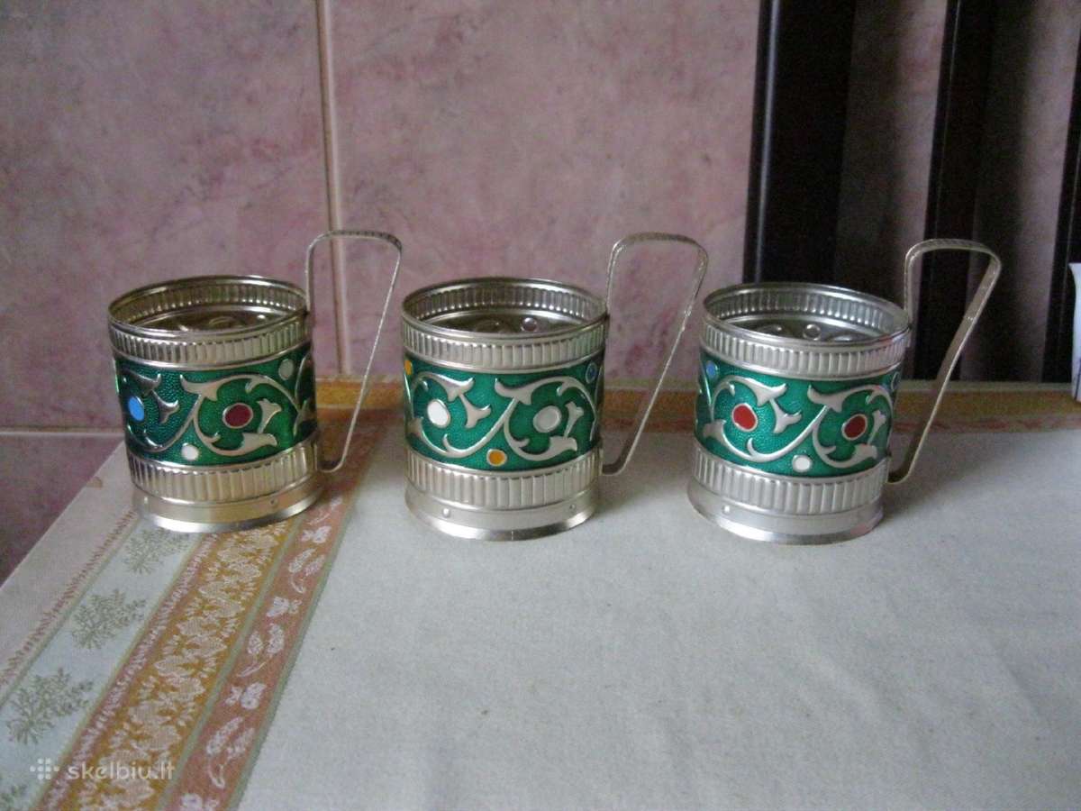 CCCP Podstakanikai 3 Vnt. . .Seneliu - Palikimas.z