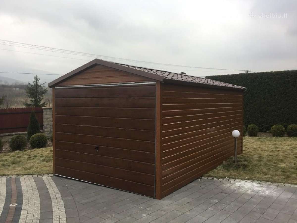 Naujas Premium garažas "Wood" 3x5 - 1650 € - nuotraukos Nr. 3