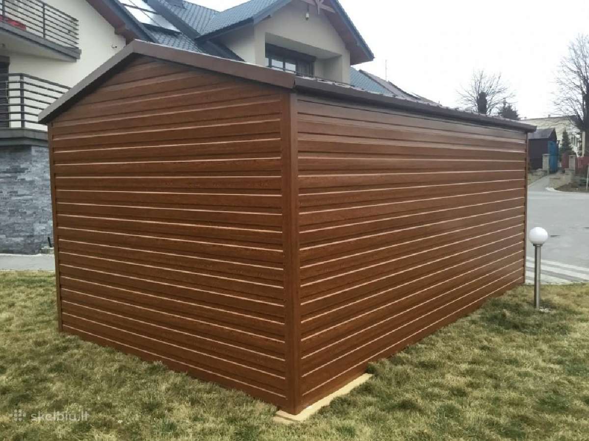 Naujas Premium garažas "Wood" 3x5 - 1650 € - nuotraukos Nr. 4