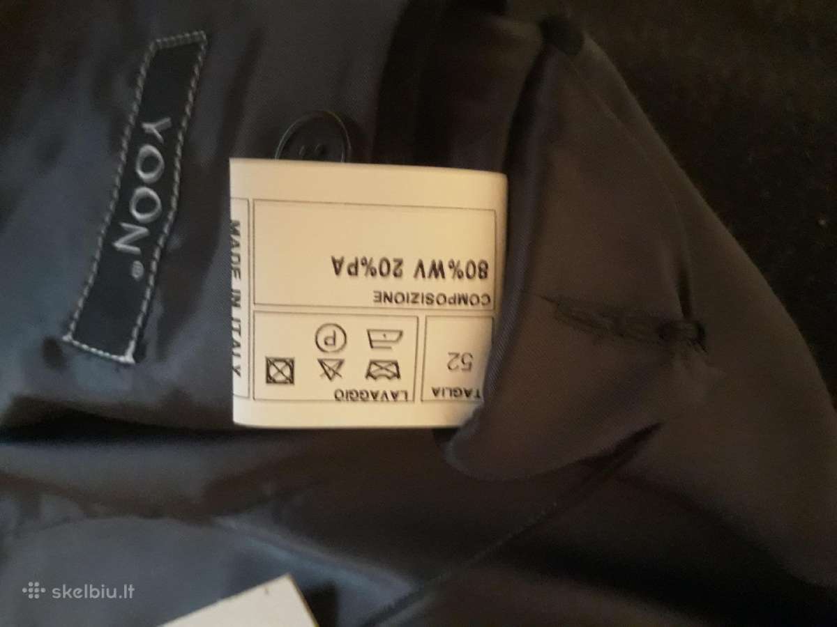Naujas Yoon vyriškas vilnonis paltas 52 dydis - nuotraukos Nr. 8