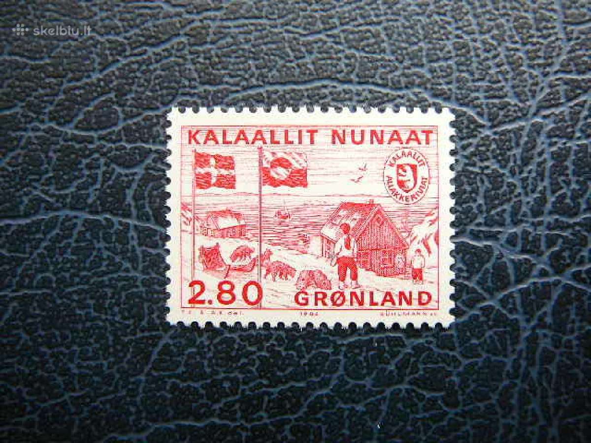 Sunys Laivai Veliavos Grenlandija 1986 grn163