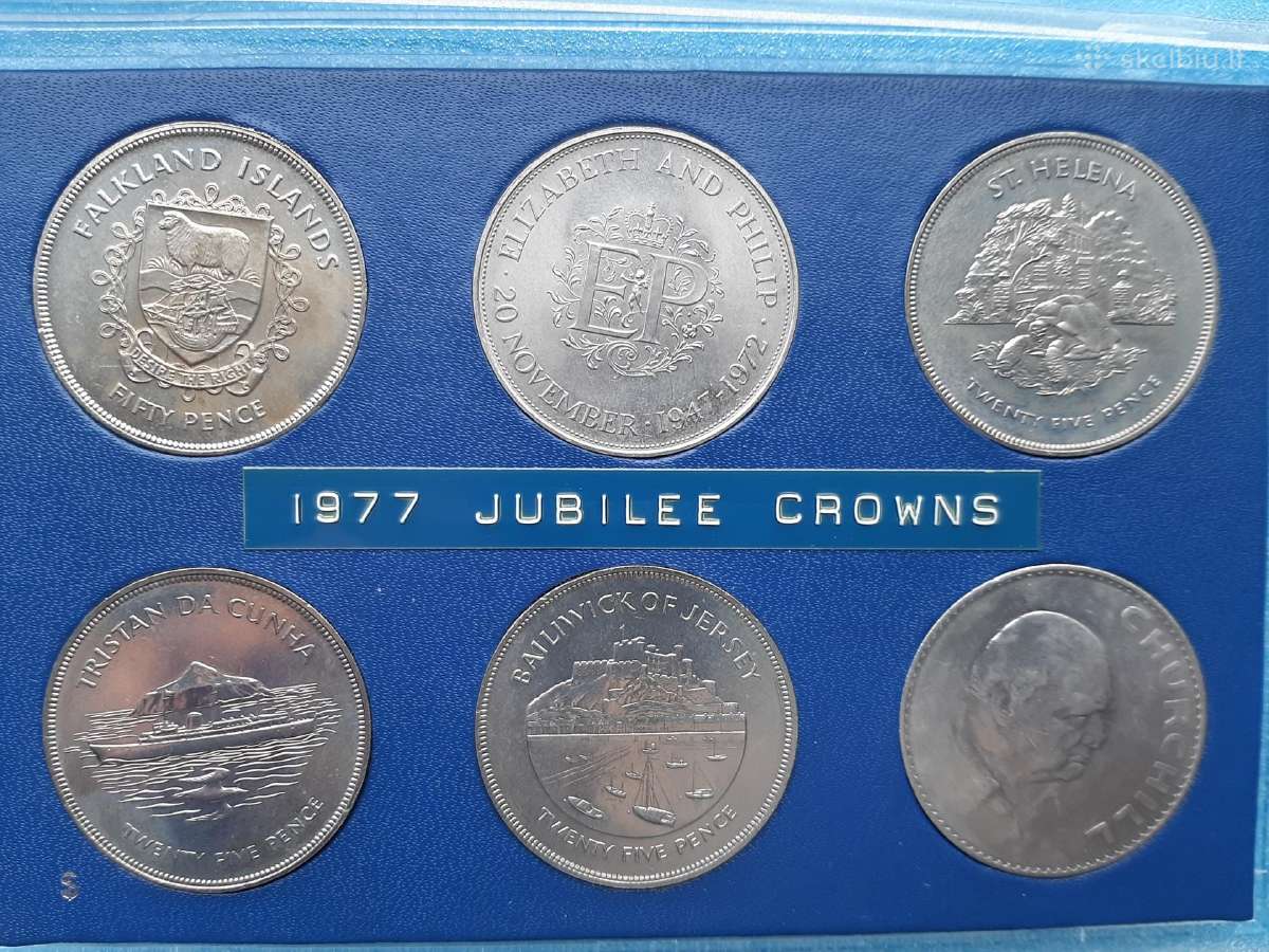 1977 Jubilee crowns (rinkinys)