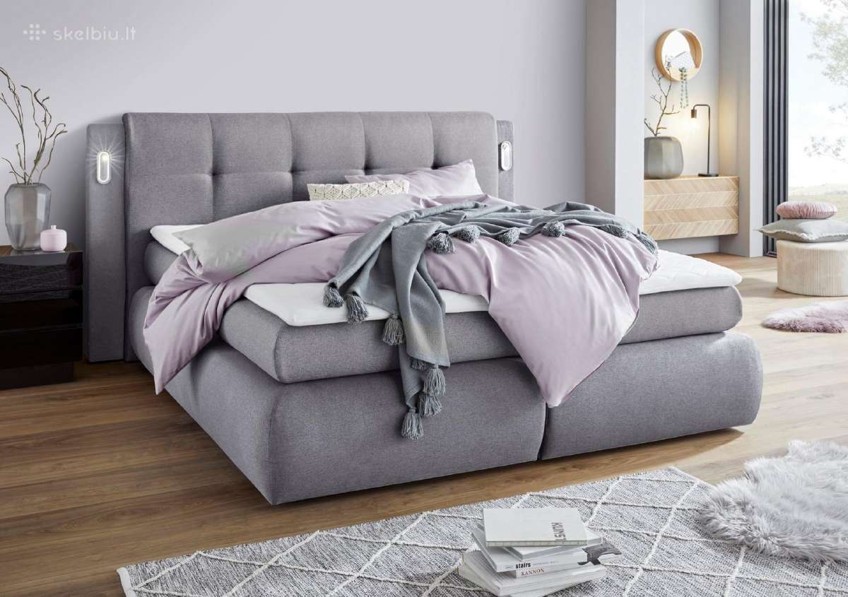 Naujos lovos iš Vokietijos kainos su čiužiniais