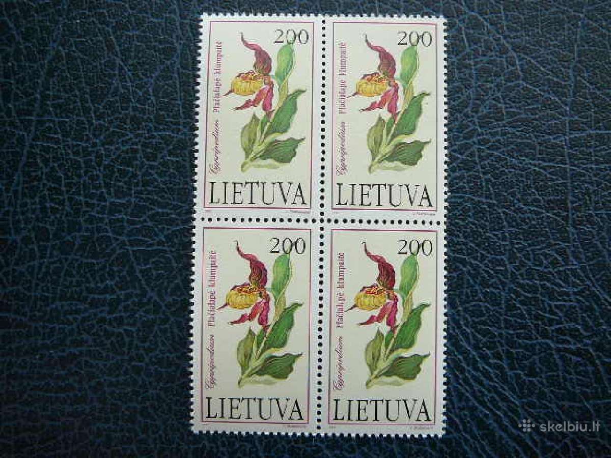 Lietuva 1992 Augalai svarus lit499skv